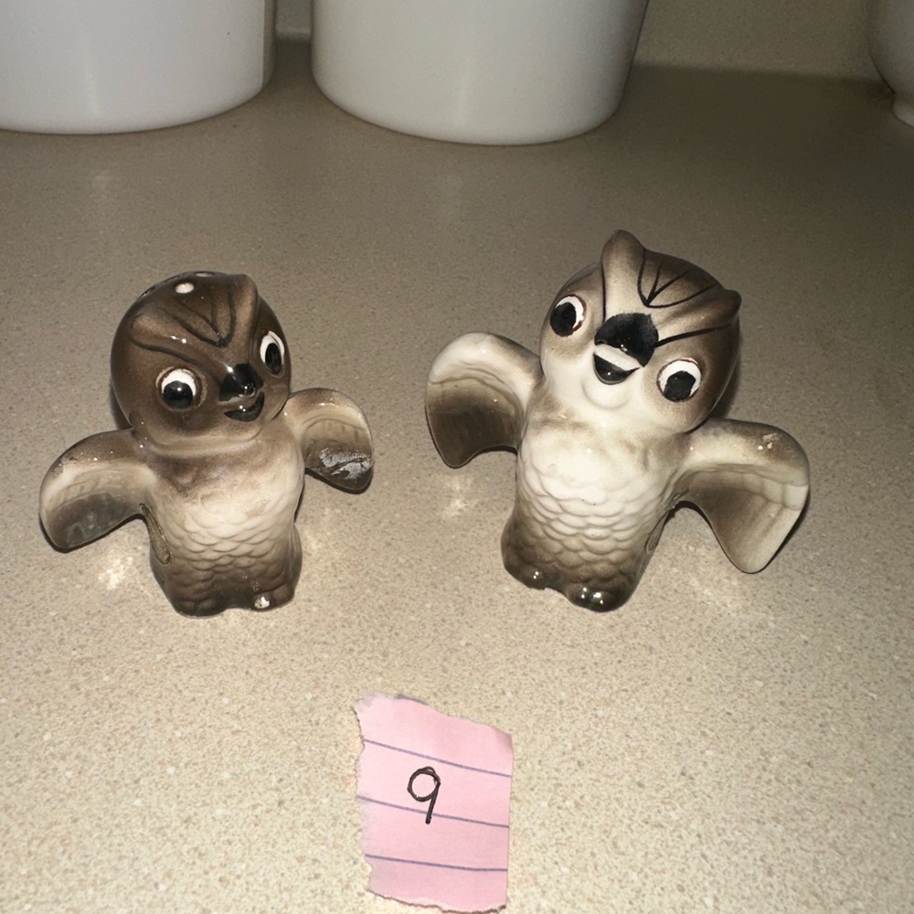 Owl Salt and Pepper Shakers